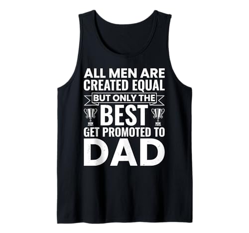 Herren Nur die Besten Werden zum Vater befördert Lustiger Vater beim ersten Mal Tank Top Herren Nur die Besten Werden zum Vater befördert Lustiger Vater beim ersten Mal Tank Top von Father's Day 2026 Designs by A New Dad to Be