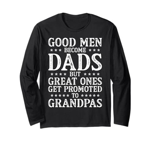 Tolle Männer Werden zum lustigen neuen Großvater von Opa befördert Langarmshirt Tolle Männer Werden zum lustigen neuen Großvater von Opa befördert Langarmshirt von Father's Day 2026 Designs by A New Grandpa to Be