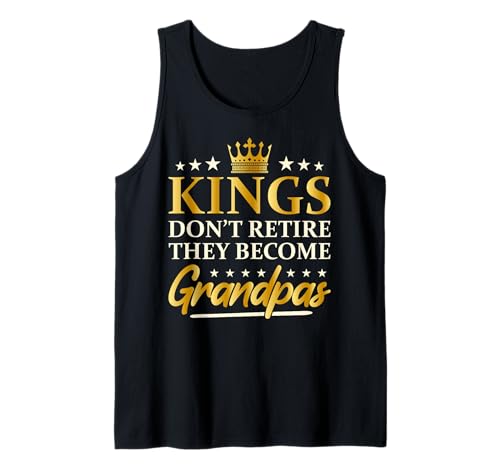 Herren Könige gehen Nicht in Rente, sie Werden Opas Lustiger Neuer Opa Tank Top Herren Könige gehen Nicht in Rente, sie Werden Opas Lustiger Neuer Opa Tank Top von Father's Day Designs by A New Grandfather to Be