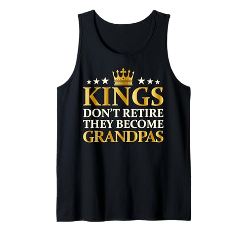 Herren Könige gehen Nicht in Rente, sie Werden Opas Lustiger Neuer Opa Tank Top Herren Könige gehen Nicht in Rente, sie Werden Opas Lustiger Neuer Opa Tank Top von Father's Day Designs by A New Grandfather to Be