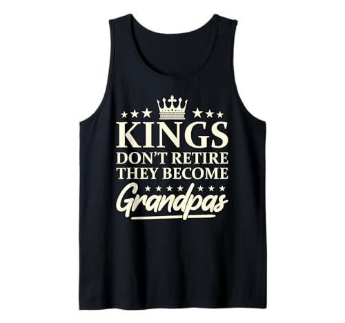 Herren Könige gehen Nicht in Rente, sie Werden Opas Lustiger Neuer Opa Tank Top Herren Könige gehen Nicht in Rente, sie Werden Opas Lustiger Neuer Opa Tank Top von Father's Day Designs by A New Grandfather to Be