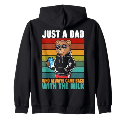 Coole Herren Just A Dad Who Always Came Back With The Milk Kapuzenjacke Coole Herren Just A Dad Who Always Came Back With The Milk Kapuzenjacke von Fathers Day Funny Dad Designs for Men