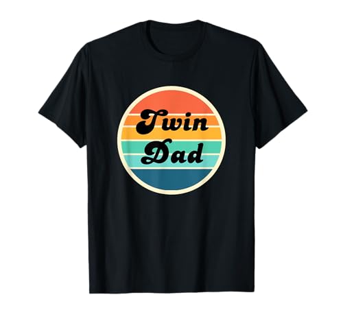 Twin Dad Retro Baby Ankündigung Idee New Daddy to be 2024 T-Shirt Twin Dad Retro Baby Ankündigung Idee New Daddy to be 2024 T-Shirt von Fathers Day Gifts, Dad Outfits, Cool Daddy to be