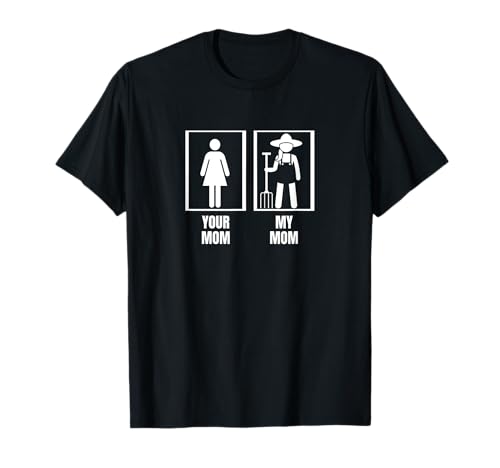 Farming Your Mama Meine Mutter Sohn Tochter Lustiger Farmer T-Shirt von Fathers Day Gifts For Farmer