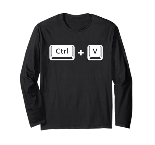 Vatertag – Ctrl C & Ctrl V Dad & Baby Matching New Dad Langarmshirt von Fathers Day Matching Dad & Baby Men Gift Tee