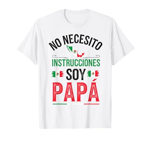 Mexikanischer Vater Outfit Idee auf Spanisch für Männer hispanische Väter T-Shirt von Fathers Day Mexican Dad Accessories Ideas For Men