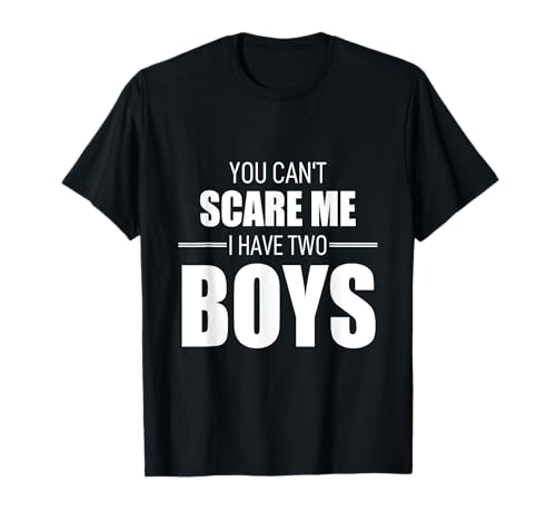 Vatertags-Shirt Dad Fun You Can´t Scare Me I Have Two Boys T-Shirt Vatertags-Shirt Dad Fun You Can´t Scare Me I Have Two Boys T-Shirt von Fathers Gift Tshirt Funny Dad Gifts Birthday Daddy