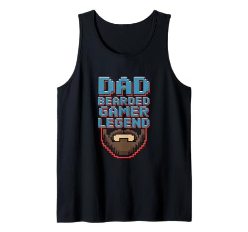 Herren Funny Bearded Gamer Dad Gaming Dad Beard Legend Father's Day Tank Top Herren Funny Bearded Gamer Dad Gaming Dad Beard Legend Father's Day Tank Top von Fathers day Gifts For Gamer Dad Gaming Geek FP