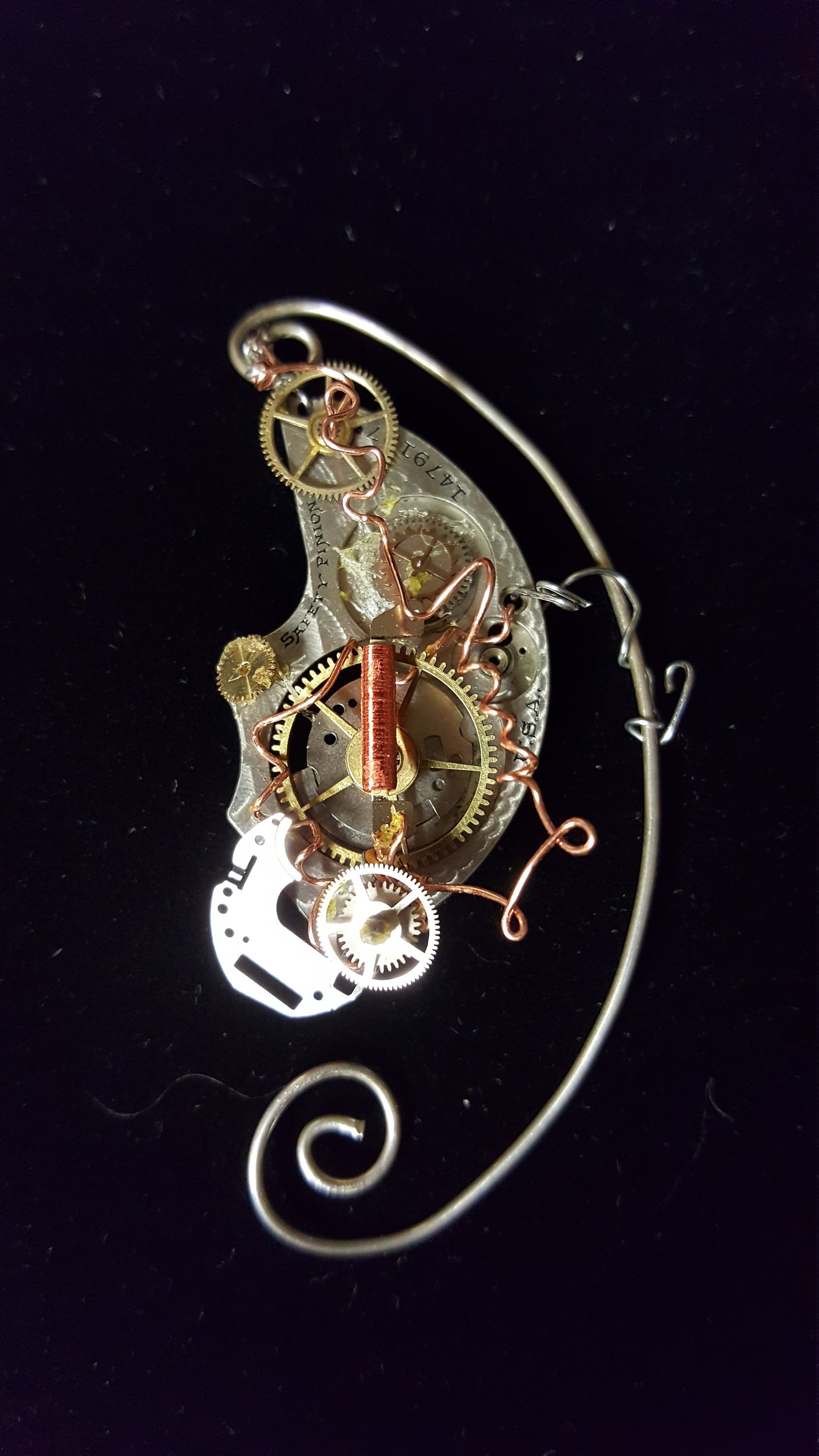 steampunk-Uhr Gang Ohr Wickeln von Fatrabbitglassworks