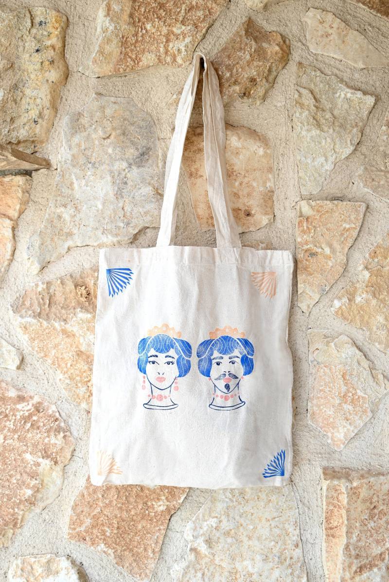 Einkaufstasche Mit Teste Di Moro Einkaufstasche Mit Teste Di Moro von FattiDiSegni