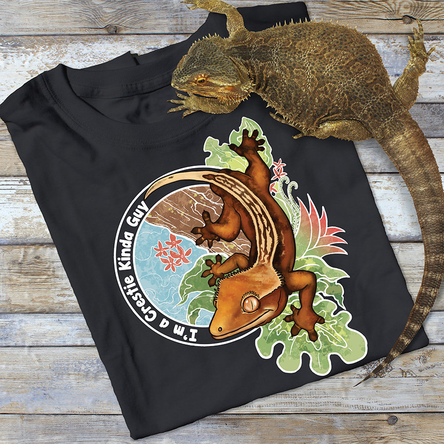 Gecko-T-Shirt, Crestie Kinda Kerl, Crestie-Shirt, Geckokleid, Niedliches Reptilt-stück, Eidechsenhemd, Reptilgeschenke Gecko-T-Shirt, Crestie Kinda Kerl, Crestie-Shirt, Geckokleid, Niedliches Reptilt-stück, Eidechsenhemd, Reptilgeschenke von FattyPancake