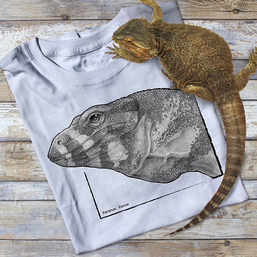 Lace Waran Unisex Tshirt, T-Shirt, Shirt, Reptil Tshirt, Eidechse Reptilien Liebhaber Lace Waran Unisex Tshirt, T-Shirt, Shirt, Reptil Tshirt, Eidechse Reptilien Liebhaber von FattyPancake
