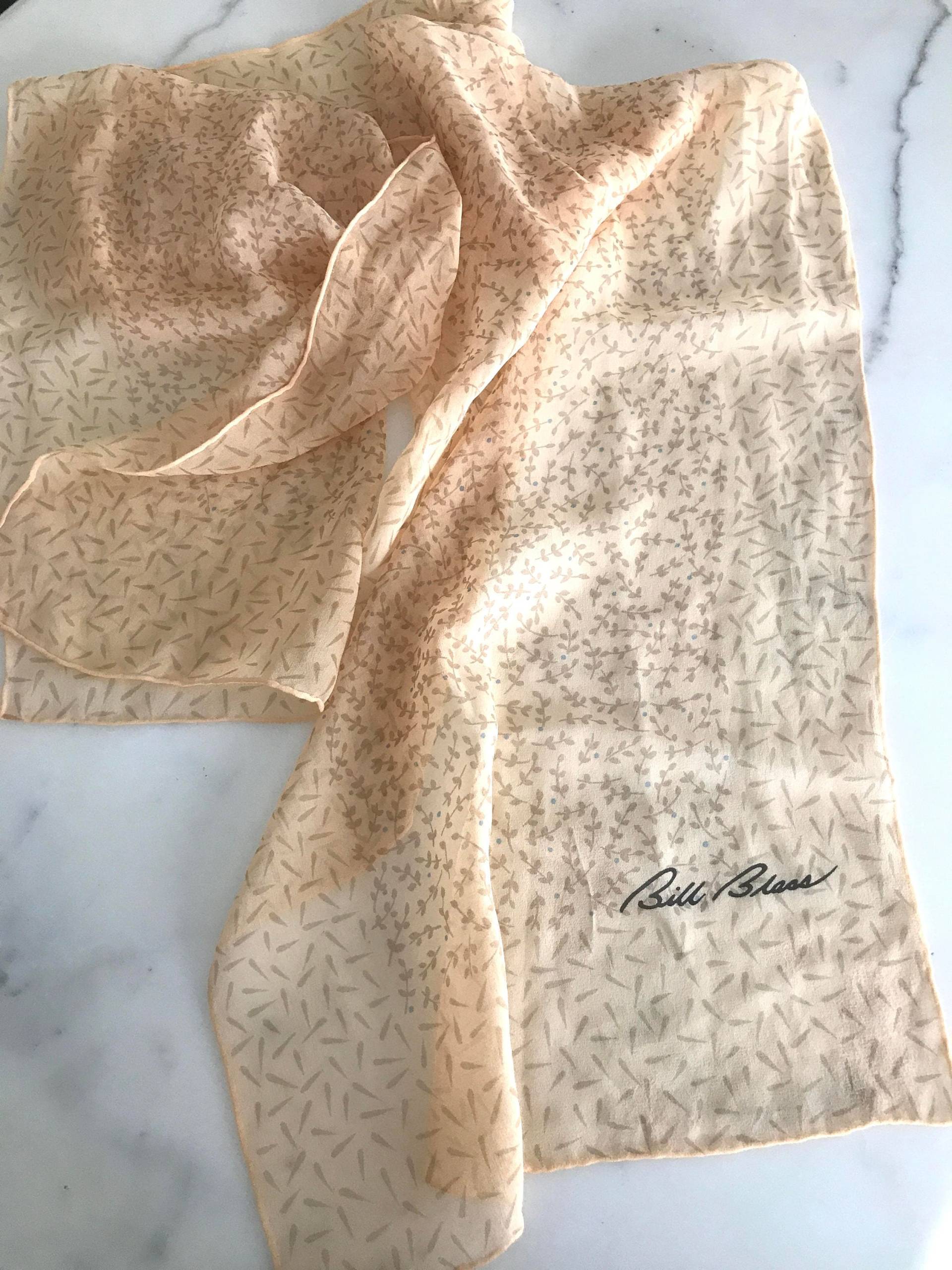 Jahrgang Bill Blass Gedruckt Schal Jahrgang Bill Blass Gedruckt Schal von FauciVintage