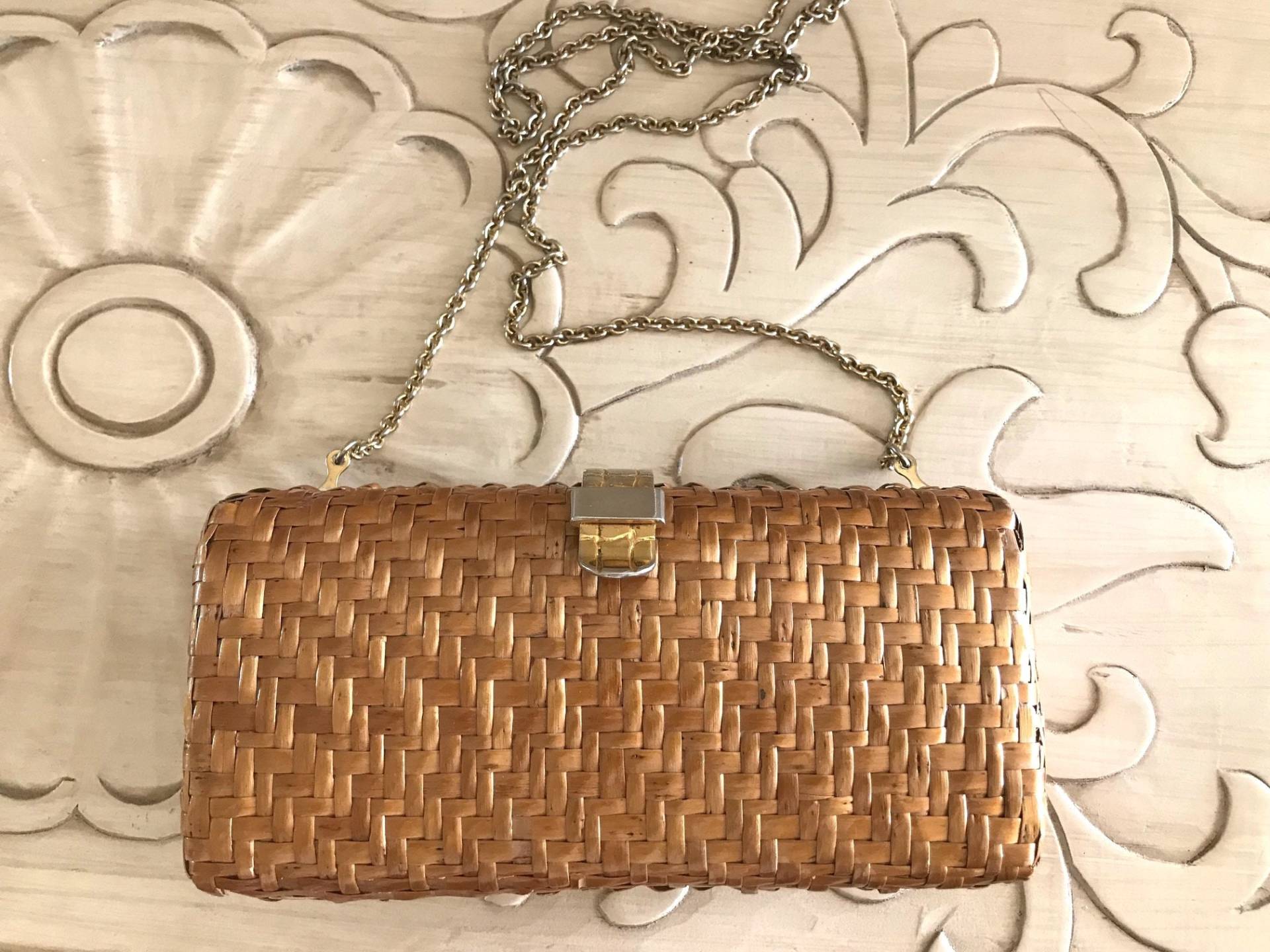 Jahrgang Rodo Hergestellt in Italien Wicker Geldbörse Jahrgang Rodo Hergestellt in Italien Wicker Geldbörse von FauciVintage