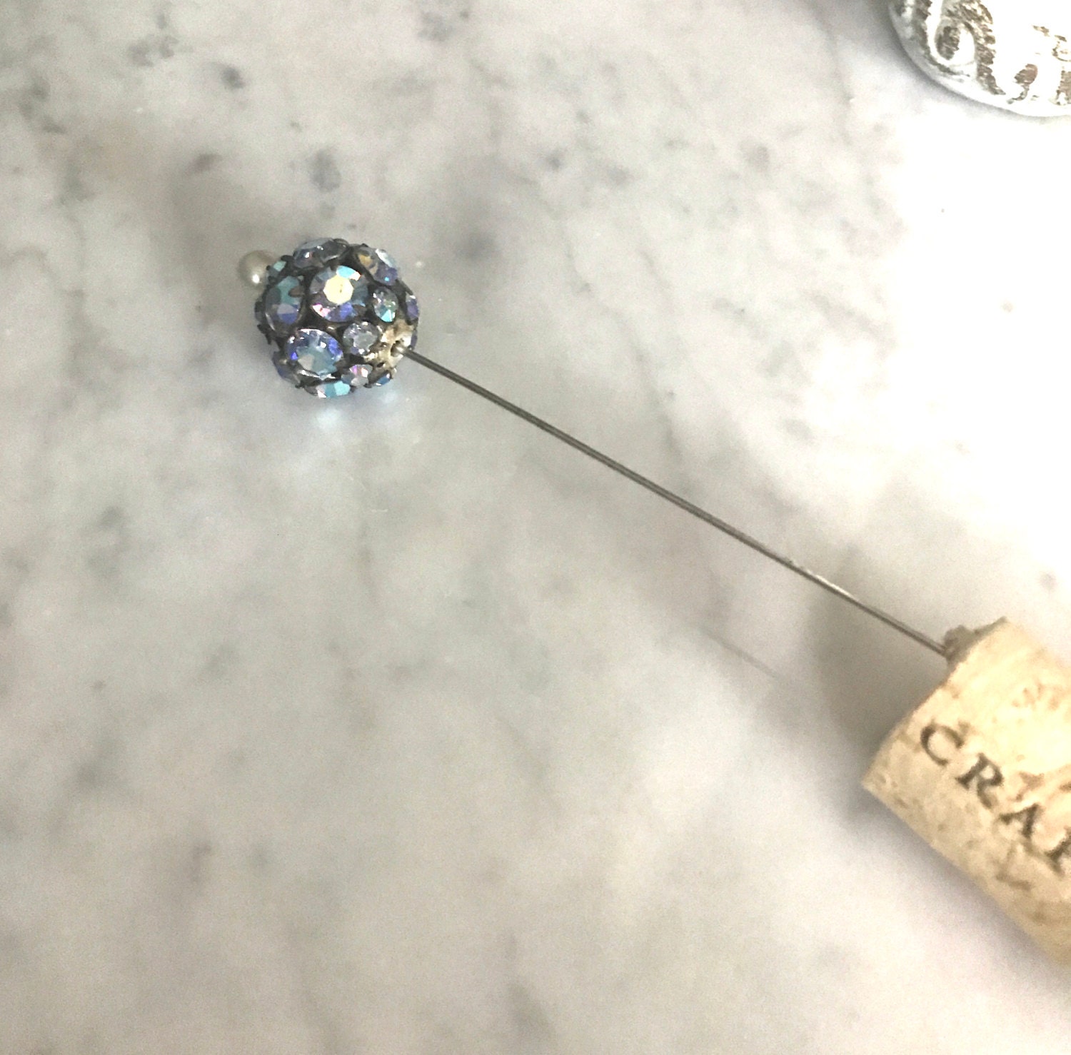 Vintage Blau Strass Hutnadel Vintage Blau Strass Hutnadel von FauciVintage