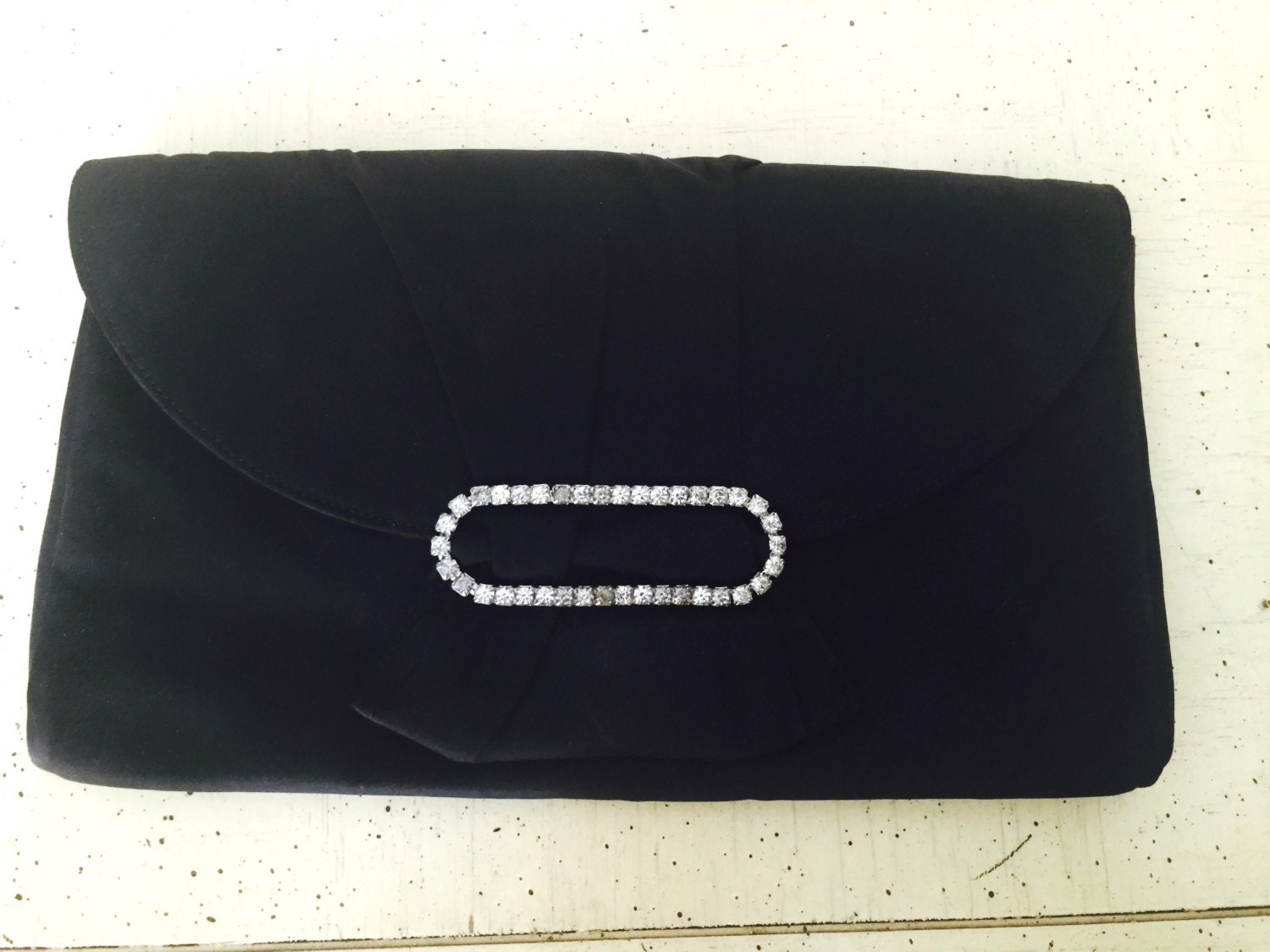 Vintage Ingber Schwarze Satin Abend Clutch Vintage Ingber Schwarze Satin Abend Clutch von FauciVintage