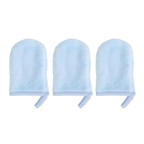 3pcs Make-up Entferner Handschuhe Wiederverwendbare Bequeme Weiche Mikrofaser Flanell Körper Gesicht Wasch Handschuhe Handschuhe zur Entfernung von Gesichtsmake-up von Fauitay