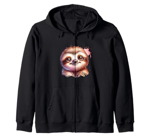 Süßes Faultier Tiermotiv für Kinder Fans Kapuzenjacke von Fauli Tierfreunde Kindergeburtstag Motive