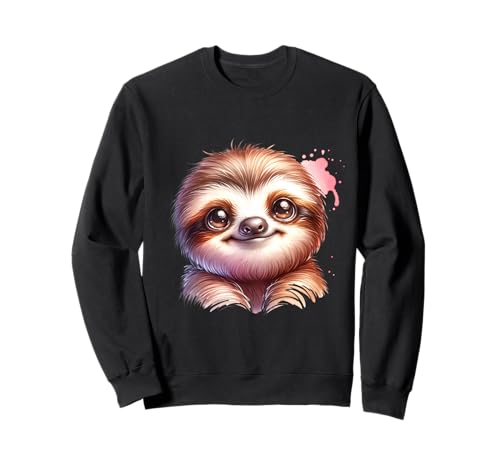 Süßes Faultier Tiermotiv für Kinder Fans Sweatshirt von Fauli Tierfreunde Kindergeburtstag Motive