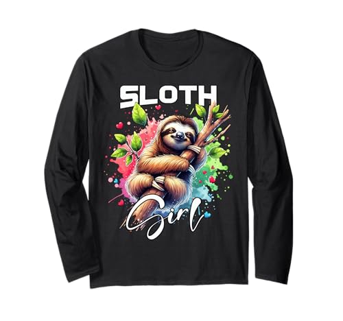 Sloth Mädchen Faultier Langarmshirt von Faultier Designs Damen