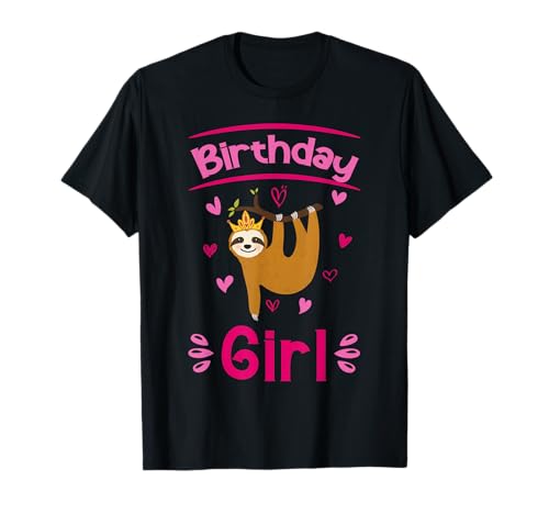 Geburtstag Faultier Mädchen Süßes Faultier T-Shirt Geburtstag Faultier Mädchen Süßes Faultier T-Shirt von Faultier Geburtstag Party Motiv