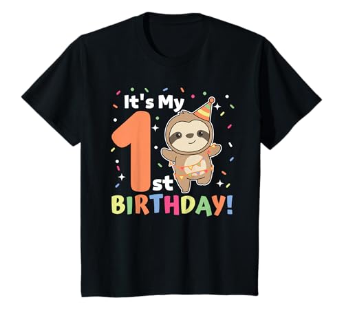 Faultier zum 1. Geburtstag für Kinder ein Jahr alt Faultier T-Shirt Faultier zum 1. Geburtstag für Kinder ein Jahr alt Faultier T-Shirt von Faultier Geburtstags Geschenk süße Tiere