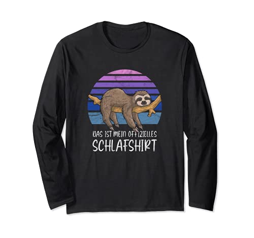 Offizielles Schlafshirt Damen Mädchen Kinder Faultier Schlaf Langarmshirt Offizielles Schlafshirt Damen Mädchen Kinder Faultier Schlaf Langarmshirt von Faultier Schlafshirts für Frauen