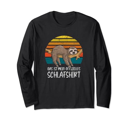 Offizielles Schlafshirt Damen Herren Kinder Faultier Schlaf Langarmshirt Offizielles Schlafshirt Damen Herren Kinder Faultier Schlaf Langarmshirt von Faultier Schlafshirts für Männer