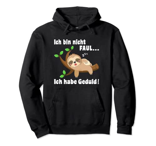 Faultier Schlafshirt Damen Herren Kinder Lustiges Faultier Pullover Hoodie von Faultier T-Shirt Geschenke Damen Herren Kinder