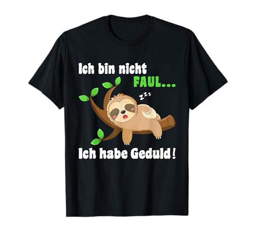 Faultier Schlafshirt Damen Herren Kinder Lustiges Faultier T-Shirt Faultier Schlafshirt Damen Herren Kinder Lustiges Faultier T-Shirt von Faultier T-Shirt Geschenke Damen Herren Kinder