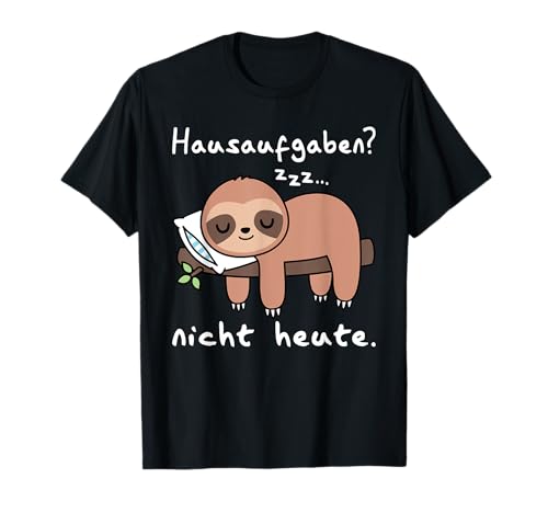 Faultier Tshirt Junge Mädchen Faultier Schlafshirt Schulkind T-Shirt Faultier Tshirt Junge Mädchen Faultier Schlafshirt Schulkind T-Shirt von Faultier Tshirt Geschenke Junge Mädchen Schüler