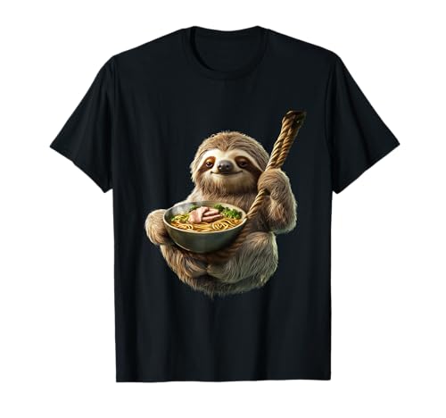 Faultier & Ramen Designs - Unisex Erwachsene T-Shirt - Schwarz - Klein - Kurzarm - Cartoon - Chill-Liebhaber, Faultier- und Ramen-Fans, Erwachsene, Kinder Faultier & Ramen Designs - Unisex Erwachsene T-Shirt - Schwarz - Klein - Kurzarm - Cartoon - Chill-Liebhaber, Faultier- und Ramen-Fans, Erwachsene, Kinder von Faultier & Ramen Designs
