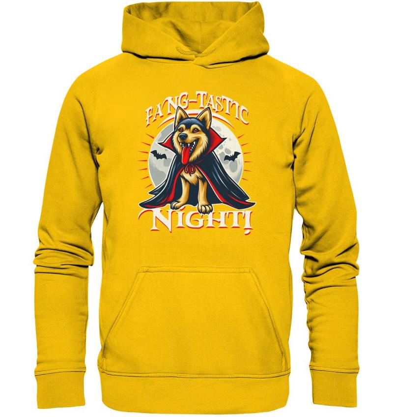Fang-Tastic Night - Der Vampirhund Auf Nächtlicher Jagd Kids Premium Hoodie von FaunaFeels