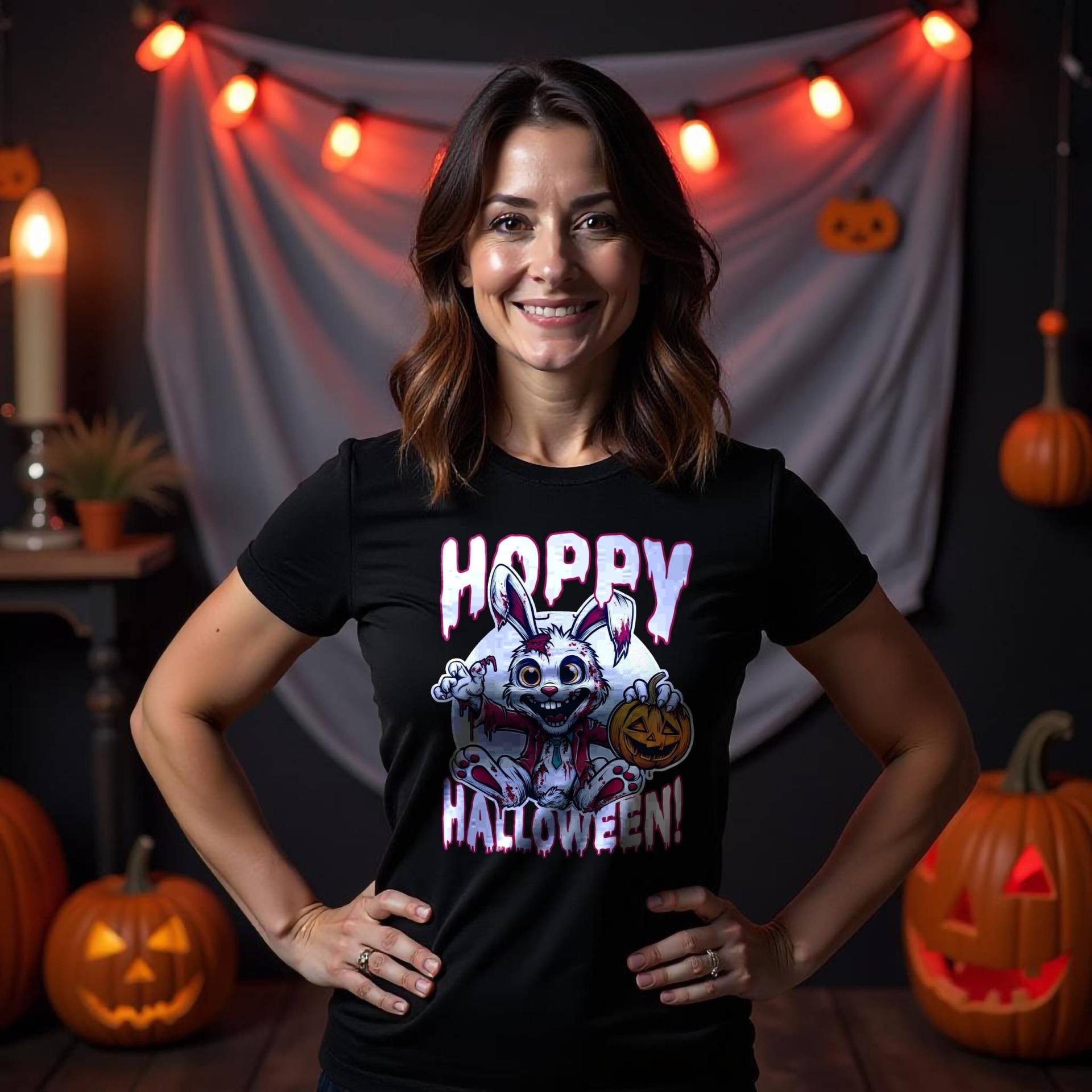 Hoppy Halloween - Der Gruseligste Hase Der Saison Premium Shirt von FaunaFeels