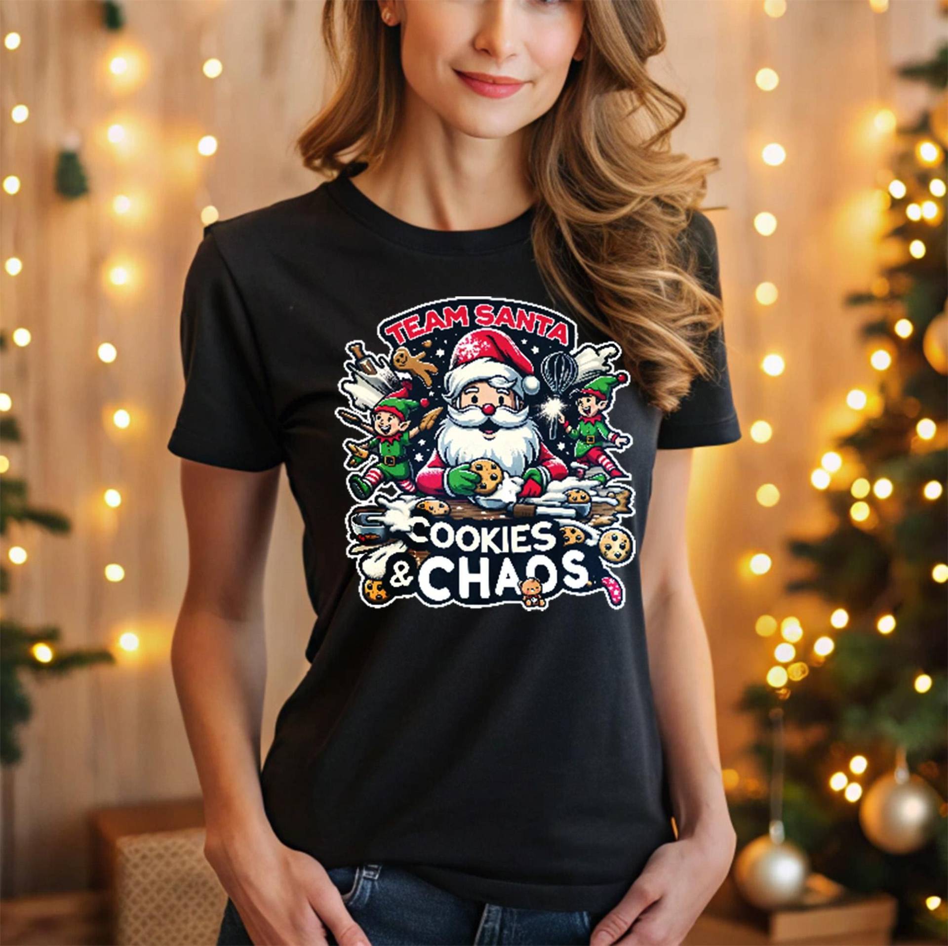 Team Santa - Cookies & Chaos Premium Shirt von FaunaFeels