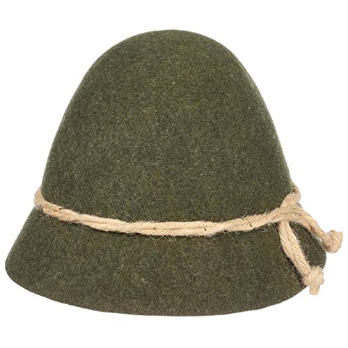Faustmann Hüte Lodenhut Manufaktur Schinderhannes Hut Trachtenhut Schützenhut Oktoberfesthut Wollfilzhut Herren - Herbst Sommer Frühjahr Winter Frühling-Sommer Herbst-Winter - XS (53-54 cm) Oliv von Faustmann Hüte