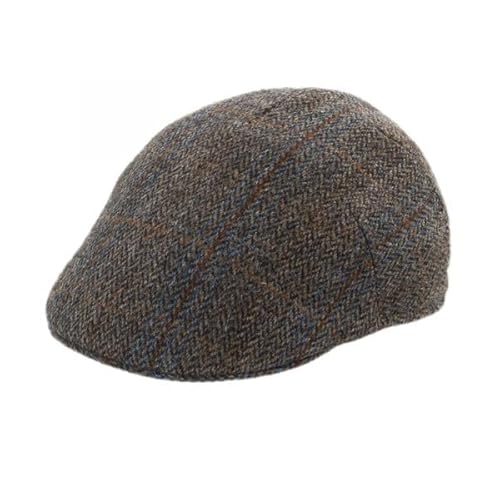 Faustmann Flatcap geblockt Harris Tweed Forest Größe 58 von Faustmann