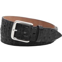 Fausto Colato Strukturierter Gürtel aus Krokodilleder in 105 von Fausto Colato