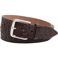 Fausto Colato Strukturierter Gürtel aus Krokodilleder in 95 von Fausto Colato