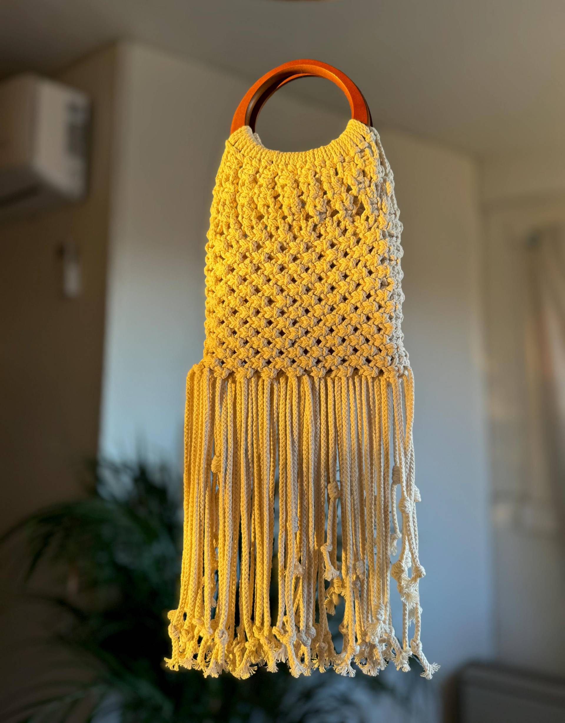 Baumwoll-Makramee-Handtasche Baumwoll-Makramee-Handtasche von FaustoBetancourt