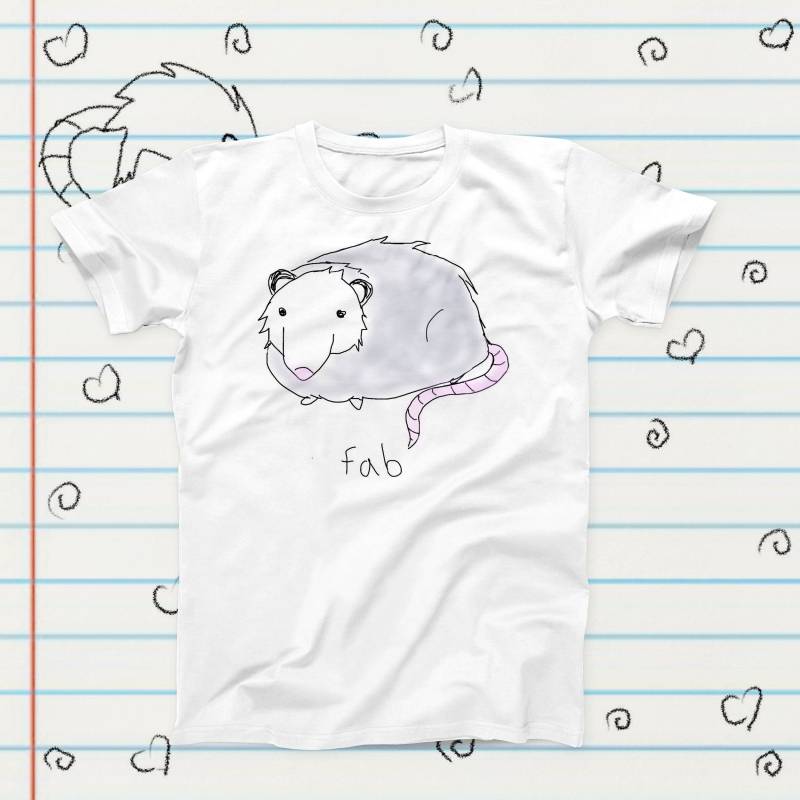 Fabelhaftes Opossum Neuheit Meme T-Shirt, Sublimation Tshirt Geschenk, Grafik Tshirt, Merch, Süßes Fan Lustiges Kawaii von Fautbarb