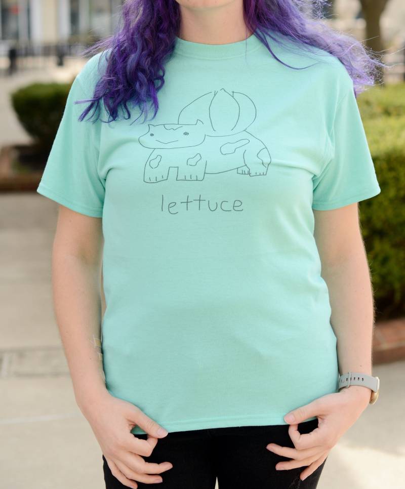 Sukkulenten Freund Salat T-Shirt Sublimationsdruck, Gamer Geschenk von Fautbarb