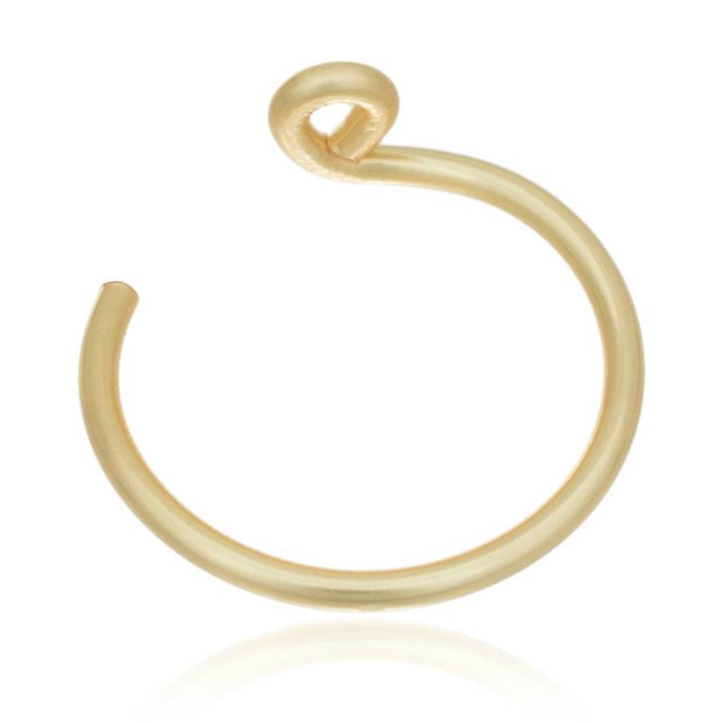 14K Gold-Kunstlippenring Verstellbarer Clip-On-Ring von FauxFerocity