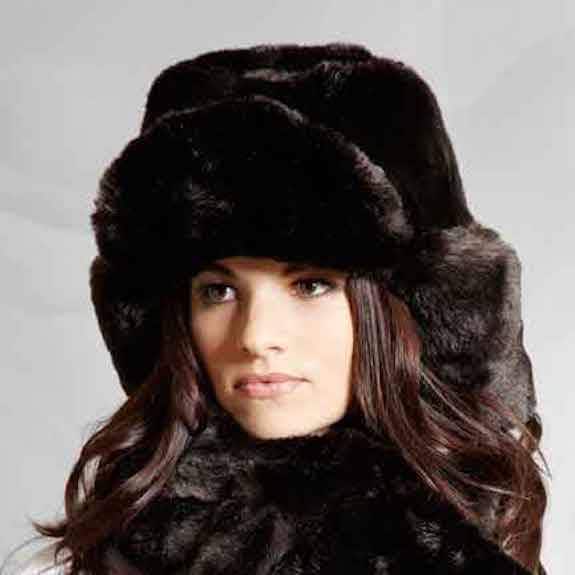 Collector Kunstfell Trapper in Sable von FauxFurever