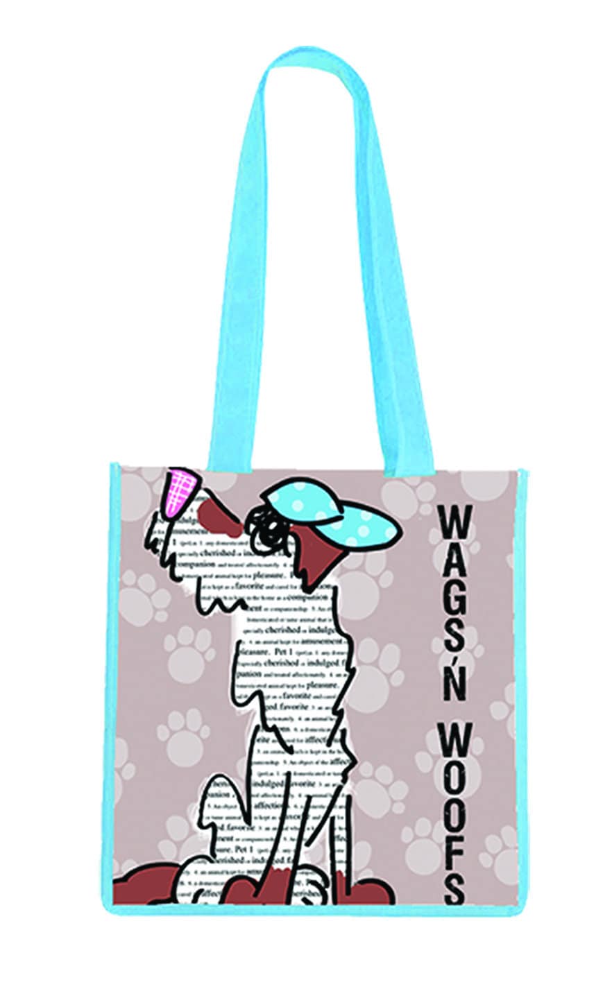 Hundetasche, Tragetasche, Hund, Hunde, Wags, Knochen, Tierliebhaber, Haustierliebhaber, Whoof, Wiederverwendbar, Umweltfreundliche Tasche von FauxPawPetique
