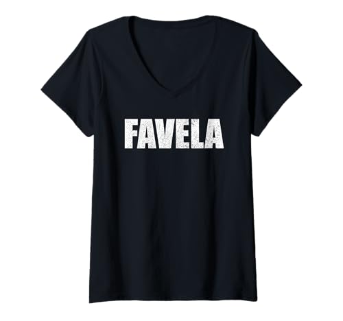 Damen Favela Nachname Retro Hispanic Mexican Spanish Family T-Shirt mit V-Ausschnitt Damen Favela Nachname Retro Hispanic Mexican Spanish Family T-Shirt mit V-Ausschnitt von Favela Family Last Name Retro Family