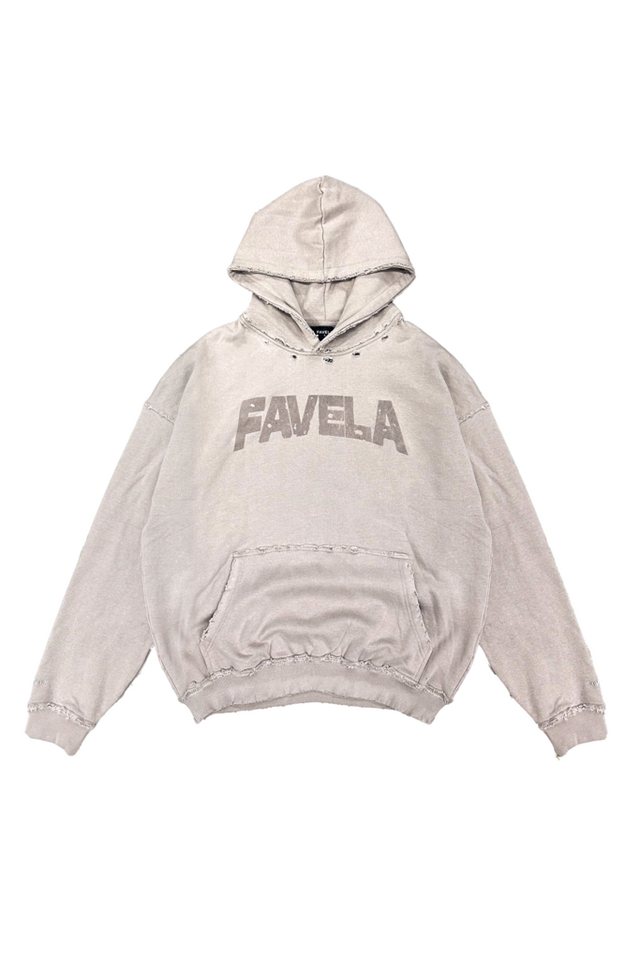 Favela Kapuzenpullover Puff Distressed von Favela