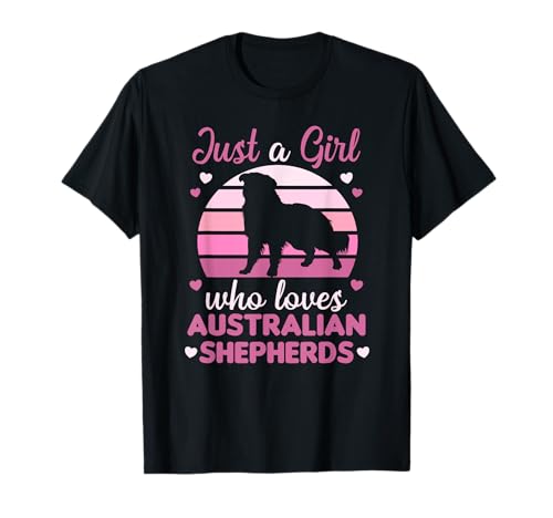 Nur ein Mädchen, das Australian Shepherd liebt T-Shirt von Favorite Animal Cute Animals For Girls