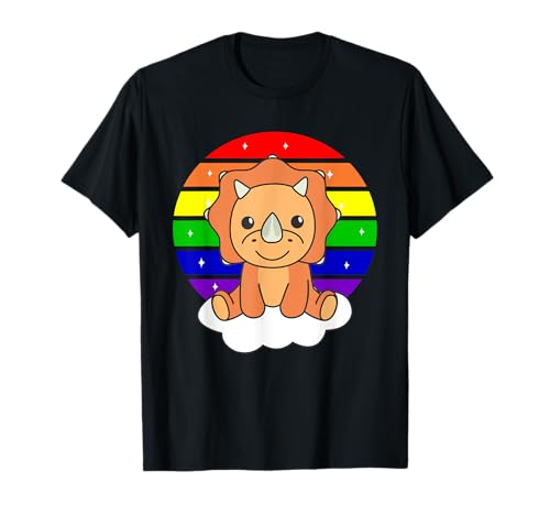 Triceratops bunter Regenbogen für Kinder süßes Dino T-Shirt Triceratops bunter Regenbogen für Kinder süßes Dino T-Shirt von Favorite Animal Rainbow Unicorn Magic Animals