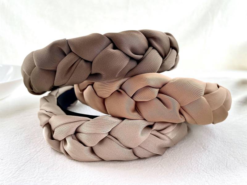 Glänzendes Satin Geflochtenes Stirnband, Stilvolles Mode Haarband, Seide Dickes Stirnbänder Für Frauen Glänzendes Satin Geflochtenes Stirnband, Stilvolles Mode Haarband, Seide Dickes Stirnbänder Für Frauen von FavoriteHK